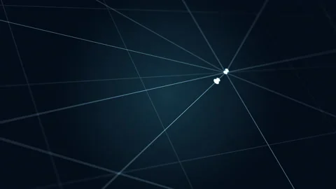 Abstract digital dot line particle data background connecting technology conc Stock Footage 216252497