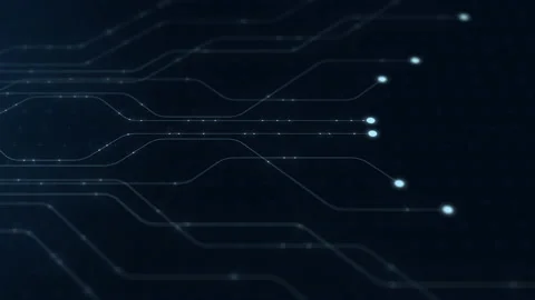 Abstract digital dot line particle data background connecting technology co.. Stock Footage 237415663