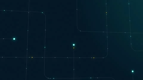 Abstract digital dot line particle data background connecting technology co.. Stock Footage 238808721