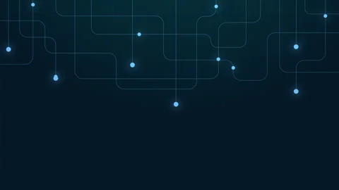 Abstract digital dot line particle data background connecting technology co.. Stock Footage 241478881