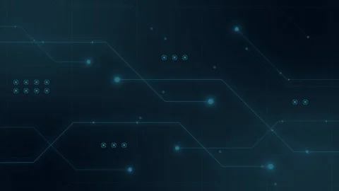 Abstract digital dot line particle data background connecting technology co.. Stock Footage 249506233