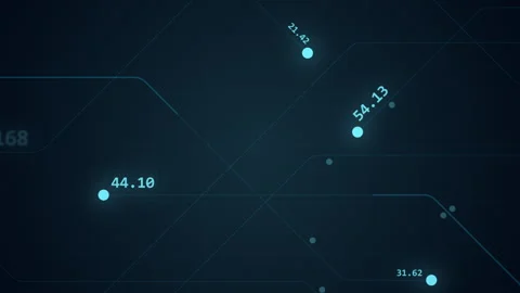 Abstract digital dot line particle data background connecting technology co.. Stock Footage 249506780