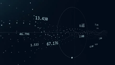 Abstract digital dot line particle data background connecting technology co.. Stock Footage 250072661