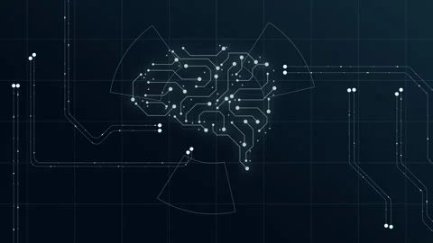 Abstract digital dot line particle data background connecting technology co.. Stock Footage 250075113