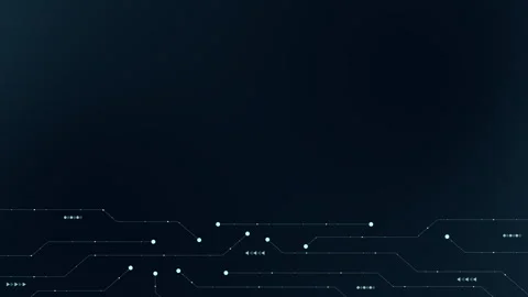 Abstract digital dot line particle data background connecting technology co.. Stock Footage 250081180