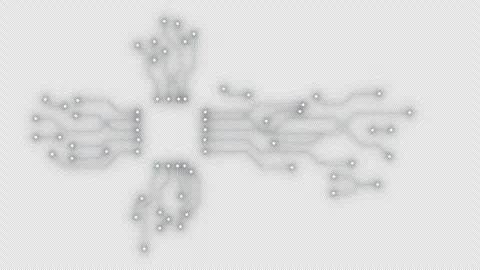 Abstract digital dot line particle data background connecting technology co.. Stock Footage 255752944