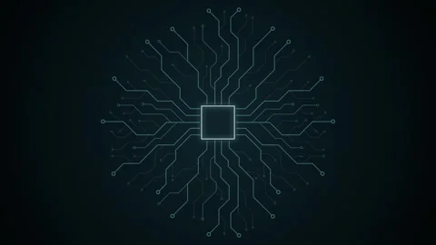 Abstract digital dot line particle data background connecting technology co.. Stock Footage 257525717