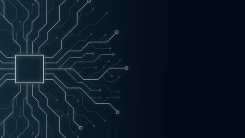 Abstract digital dot line particle data background connecting technology co.. Stock Footage 257528483