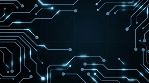 Abstract digital dot line particle data background connecting technology co.. Stock Footage 257533417