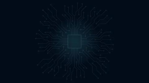 Abstract digital dot line particle data background connecting technology co.. Stock Footage 262638415