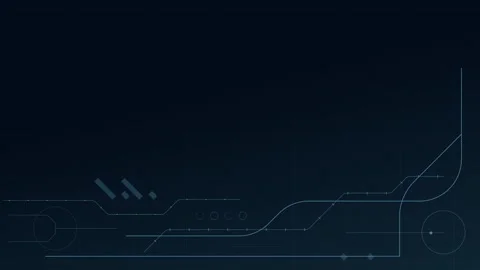 Abstract digital dot line particle data background connecting technology co.. Stock Footage 263950274