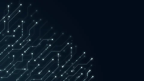 Abstract digital dot line particle data background connecting technology co.. Stock Footage 274178628