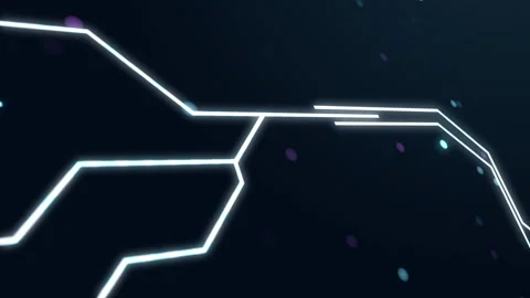 Abstract digital dot line particle data background connecting technology co.. Stock Footage 277239243