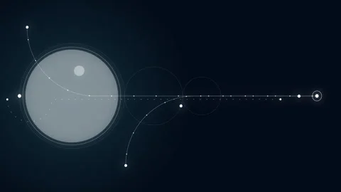 Abstract digital dot line particle data background connecting technology co.. Stock Footage 277239265