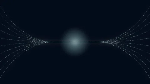 Abstract digital dot line particle data background connecting technology co.. Stock Footage 277239647