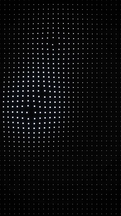 Abstract Digital Dot Matrix Background with Glowing Light Effect Stock Footage 346207330