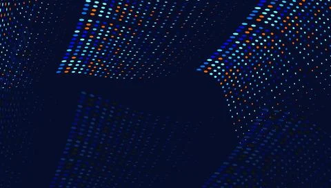 Abstract Digital Dot Structure Futuristic Technology Background イラスト素材