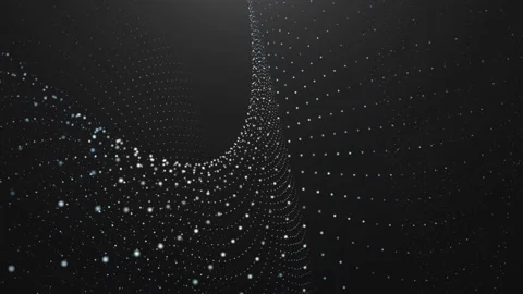 Abstract digital doted geometric background. 4K video Stock Footage 151283860