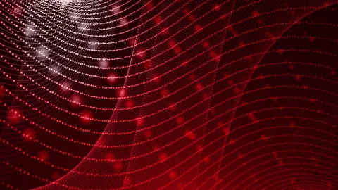 Abstract digital doted geometric background. 4K video Stock Footage 151284210