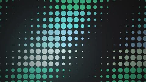 Abstract digital dots pattern with blue green shades Stock Illustration