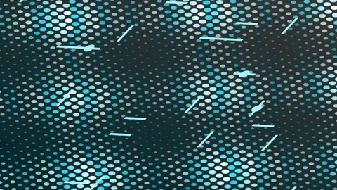 Abstract Digital Dots Serene Shimmering Pattern with Soft Blue Tones in a M.. 库存影片 328585976