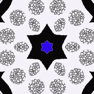 Abstract digital Drawn Geometric Pattern Decorative Element Illustration. Stock Illustration