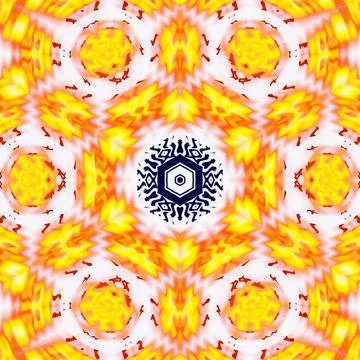 Abstract digital Drawn Geometric Pattern Decorative Element Illustration. Stock Illustration