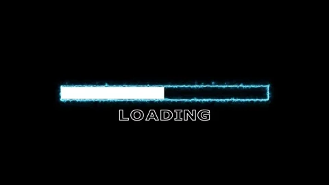 Abstract digital electric loading progress bar Stock Footage 328386678