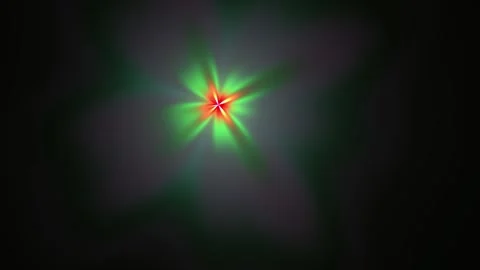 Abstract Digital Energy Explosion with Glowing Green and Red Light Effects. Stock Footage 334443499