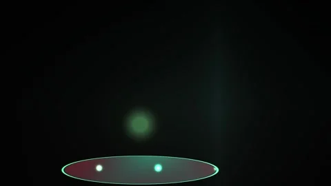 Abstract Digital Energy Sphere Pulsing Above A Glowing Circular Platform. Stock Footage 341779411