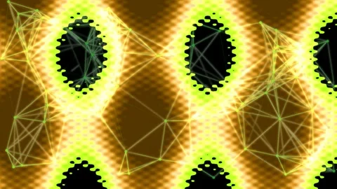 Abstract digital energy wave background flowing science visualization Stock Footage 336535397