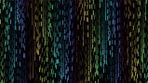 Abstract digital equalizer background with colorful flowing data lines and .. Stock Footage 342115299