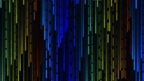 Abstract digital equalizer display background of colorful flashing lights Stock Footage 342203448