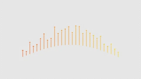 Abstract Digital Equalizer Lines on Black Background Stock-Footage 336475085