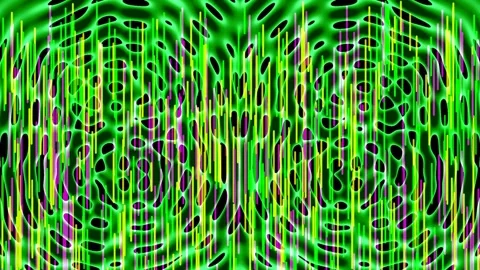 Abstract digital equalizer wave animation in neon green for tech background.. Stock Footage 336264605