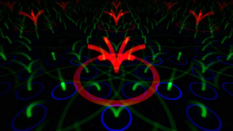 Abstract Digital Exploding Flower Tree Seed Growth Animation Concept Trees Te Stock Footage 143913420