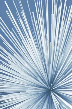 Abstract digital explosion pattern. Blue toned Illustrazione stock