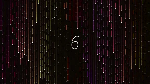Abstract digital falling lights and glowing particles background loop Stock Footage 342115831