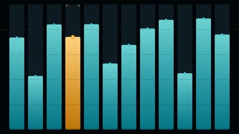 Abstract Digital Financial Bar Chart Data Visualization 스톡 동영상 333185884