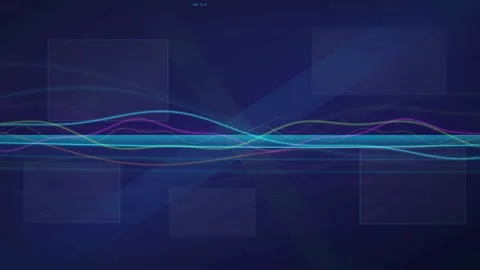 Abstract Digital Financial Data Visualization with Glowing Stock Market Charts 库存影片 340402795
