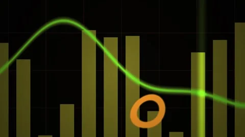 Abstract Digital Financial Data Visualization with Animated Bar Charts and .. Stock Footage 341779421