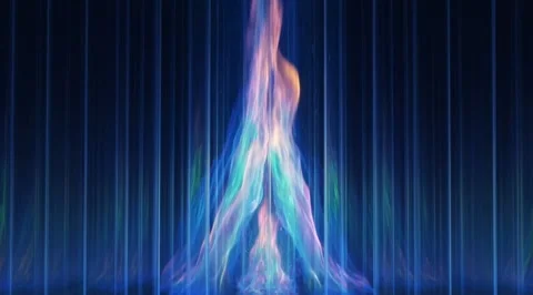 Abstract digital fire with vibrant neon colors Stock Footage 331459931