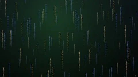 Abstract digital flow on a dark green background Stock Footage 327337506