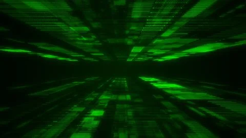 Abstract Digital Flow of Data Stream Ilustración de archivo