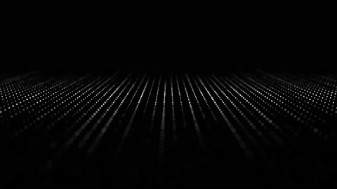 Abstract digital flow particles. Cyber network connection background. Stock Footage 162406901