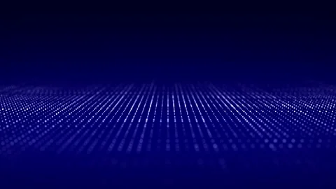 Abstract digital flow particles. Cyber network connection background. Stock Footage 162406968