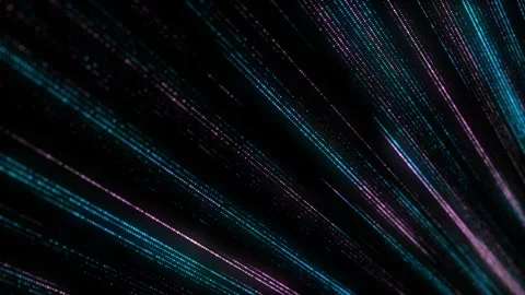 Abstract digital flow particles. Cyber network connection background. Stock Footage 331239677