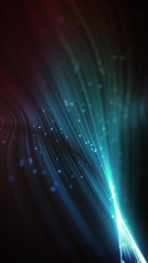 Abstract Digital Flowing Lines Background Loop Video stock 340973480