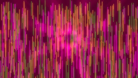 Abstract digital flowing neon lines background | Vibrant technology data st.. Stock Footage 337573334