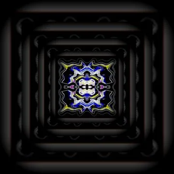 Abstract digital fractal pattern.art work and colorful  background Illustrazione stock